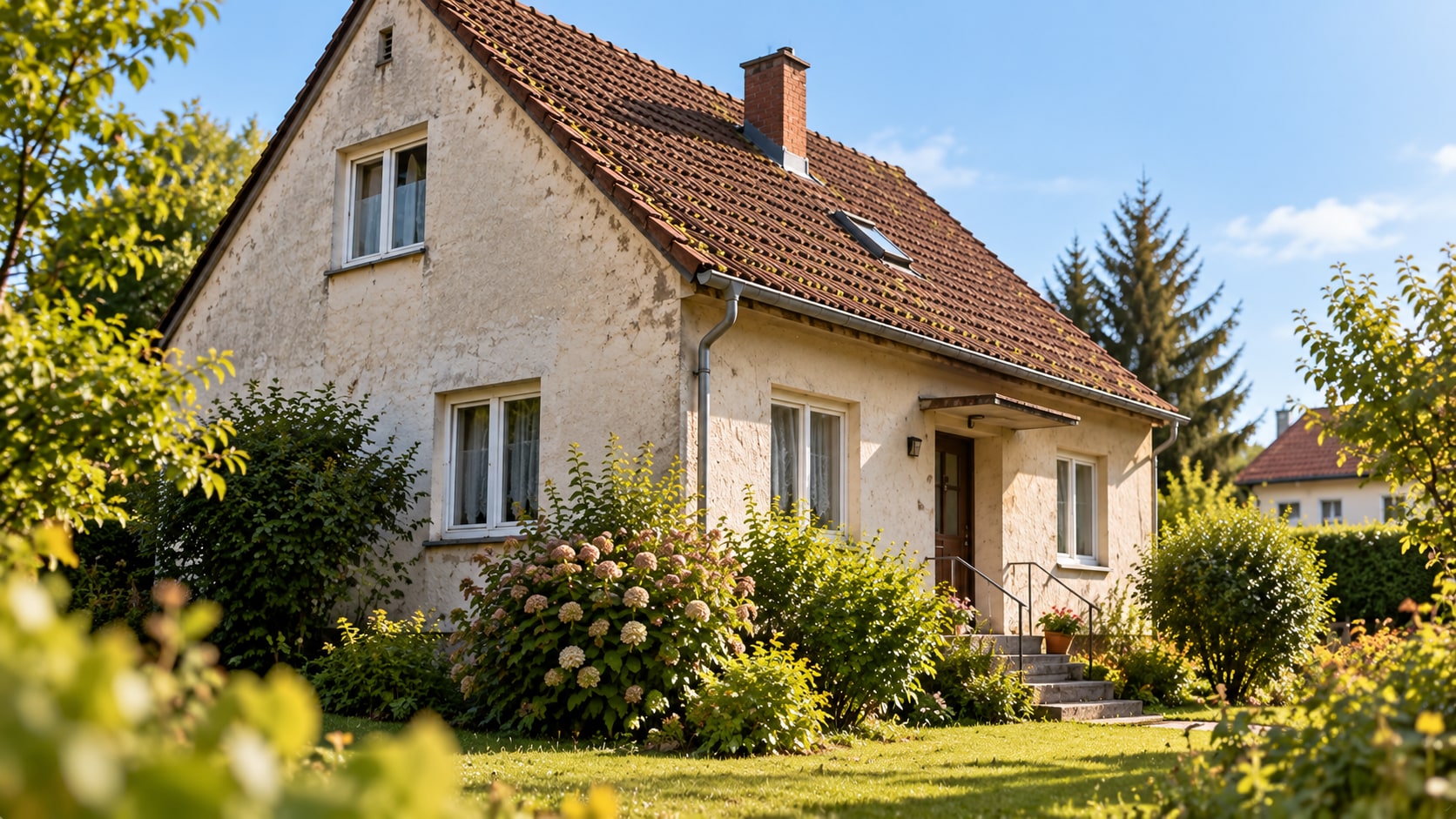 Detached house with garden: what is the property worth?
