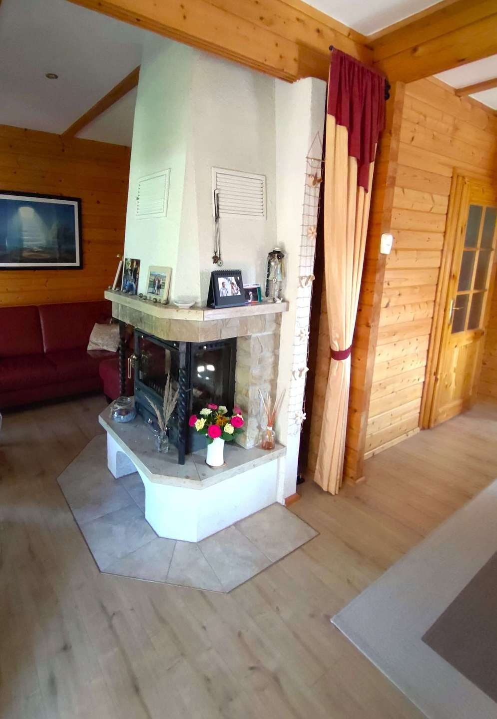 Kamin im Wohnzimmer