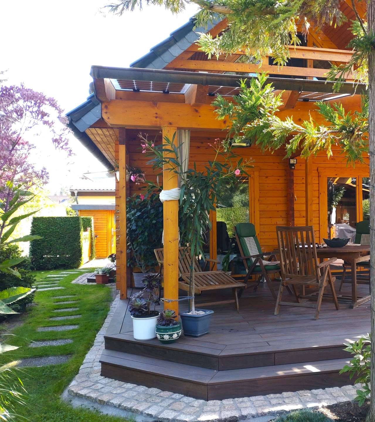 Terrasse Seitenanblick